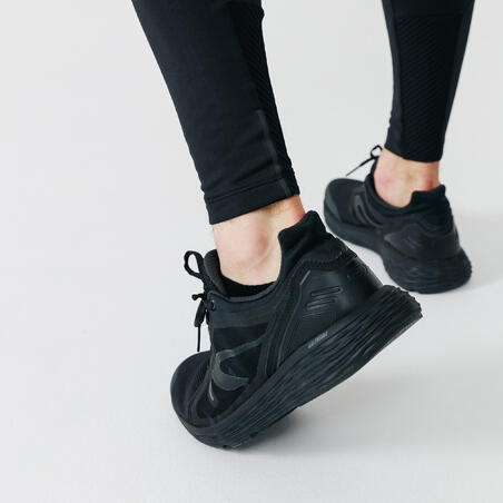 ТАЙТСЫ УТЕПЛЕННЫЕ ДЛЯ БЕГА МУЖСКИЕ RUN WARM+ ЧЕРНЫЕ
