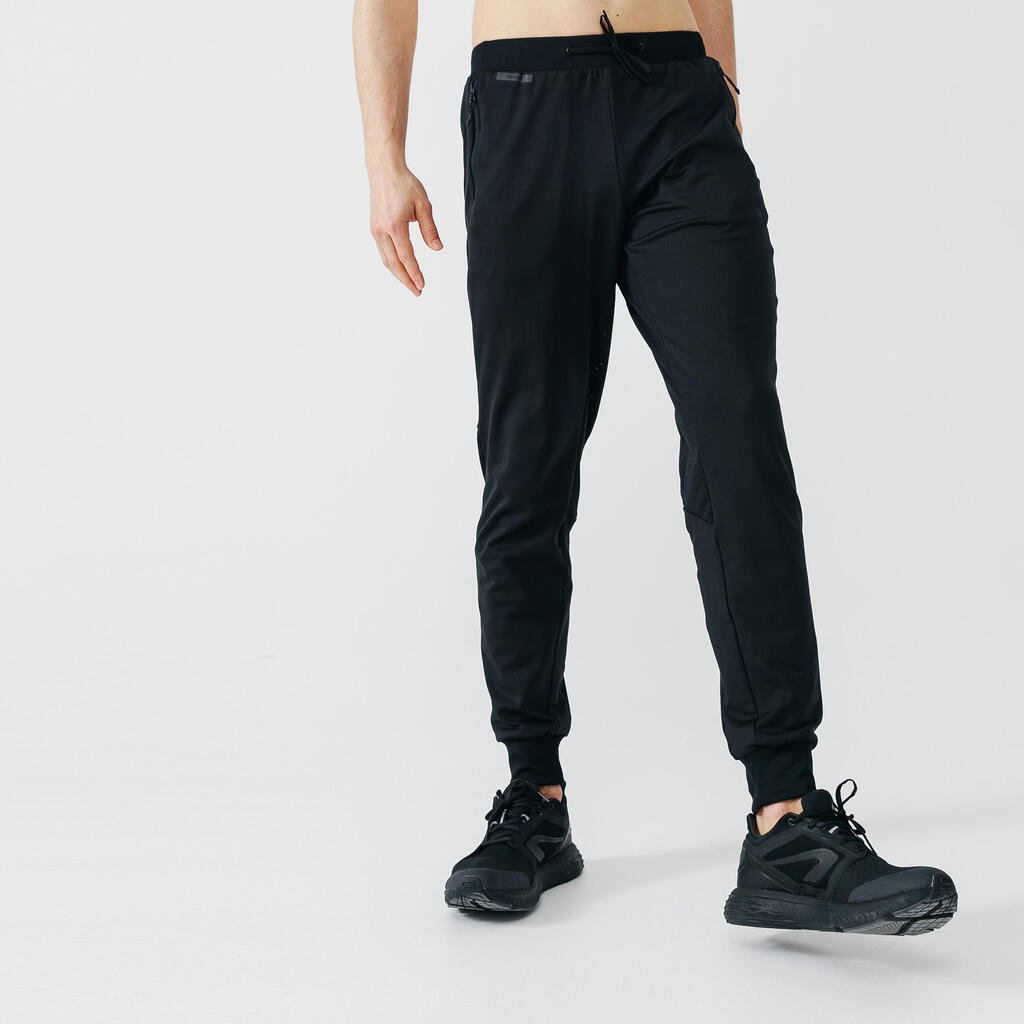 Pantalón de Running para hombre	Kalenji warm negro