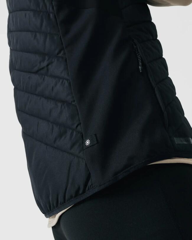 Golf Smanicato Nike Aeroloft Gilet Running Uomo RUN WARM 500 Nero