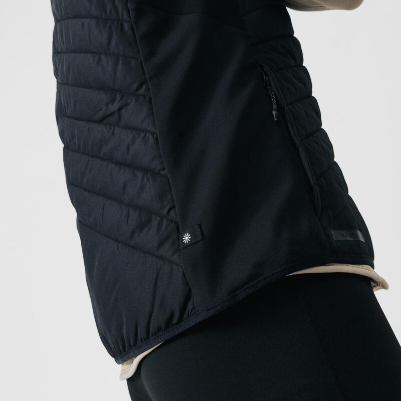 Gilet running uomo WARM+ nero