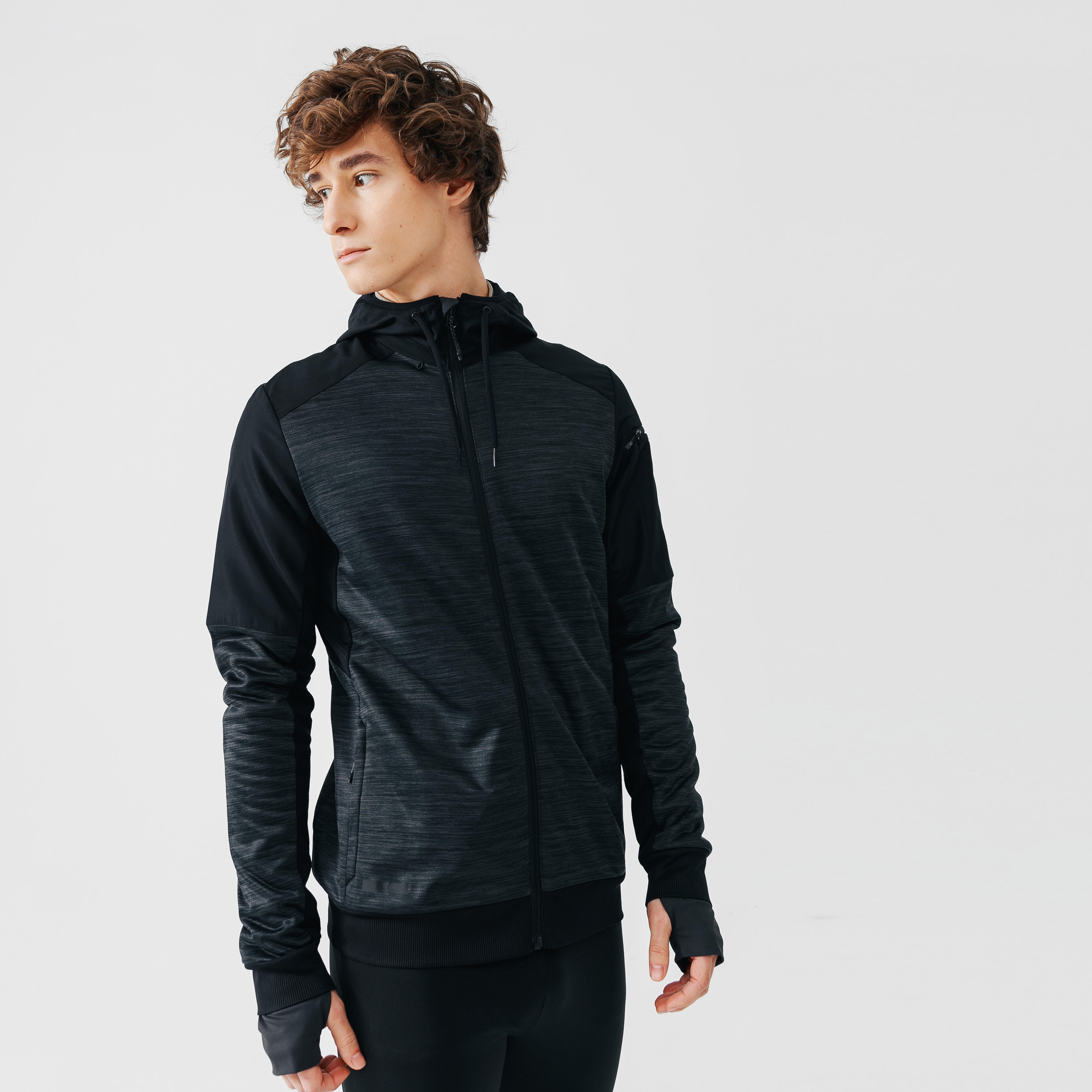 Image of Warm+ running zippered hoodie - Men