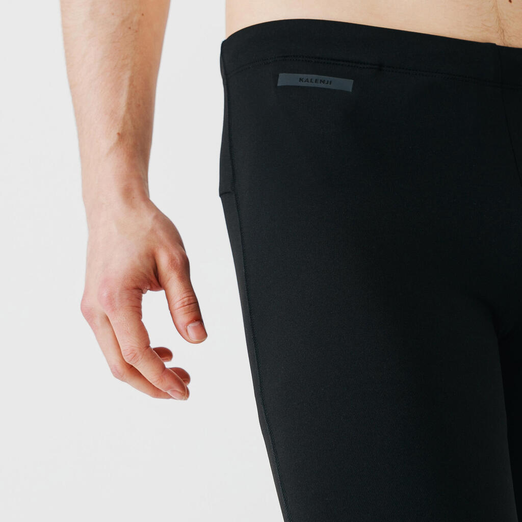 WARM MEN'S RUNNING TIGHTS BLACK