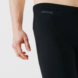 KALENJI WARM MEN'S RUNNING TIGHTS BLACK