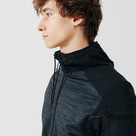 Куртка чоловіча Run Warm+ для бігу - Темно-сіра