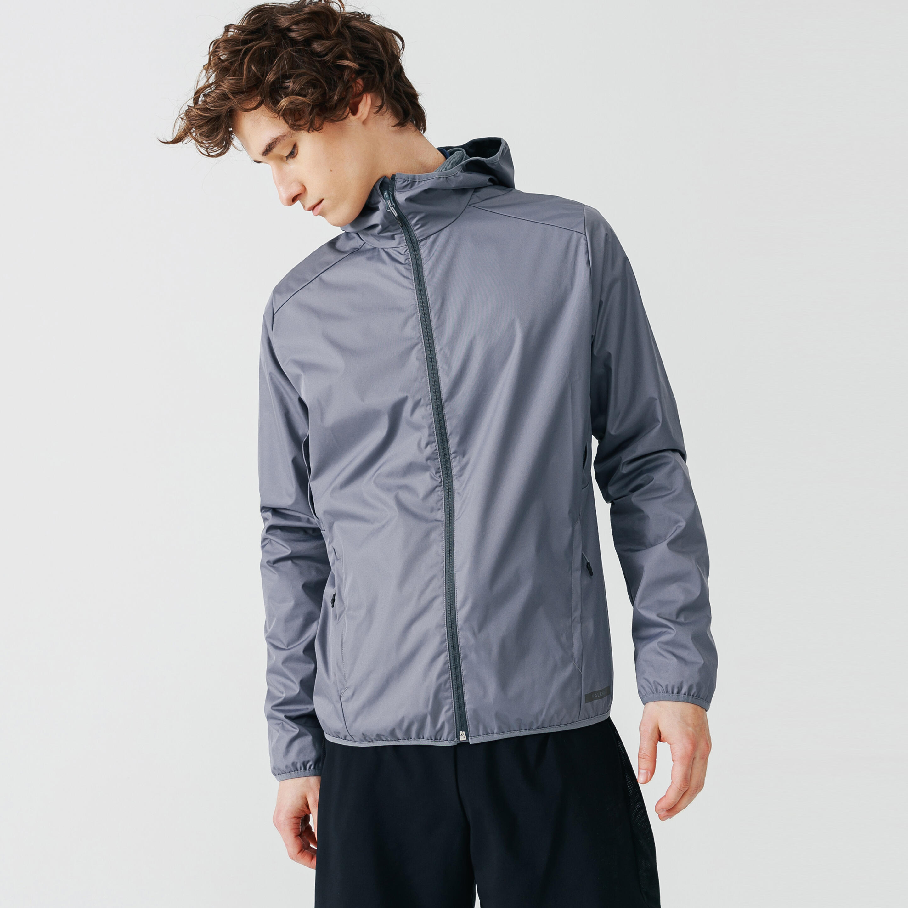 Men's Running Rain Jacket - Run Rain Grey - KALENJI