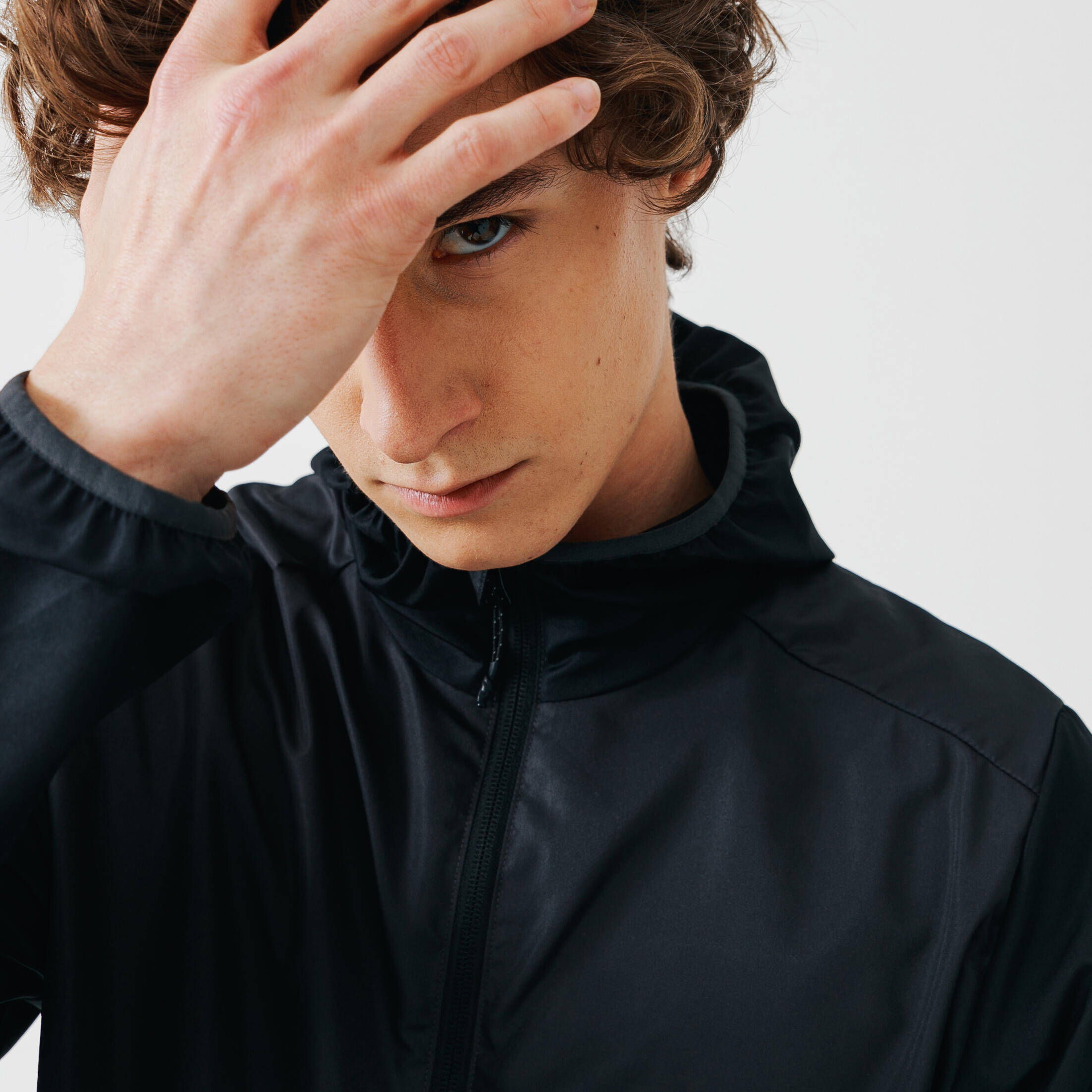 Men Wind Jacket Running - Black -  4