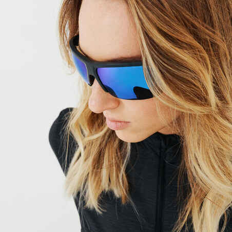 Adult Running Glasses Category 3 Runsport Black Blue Decathlon