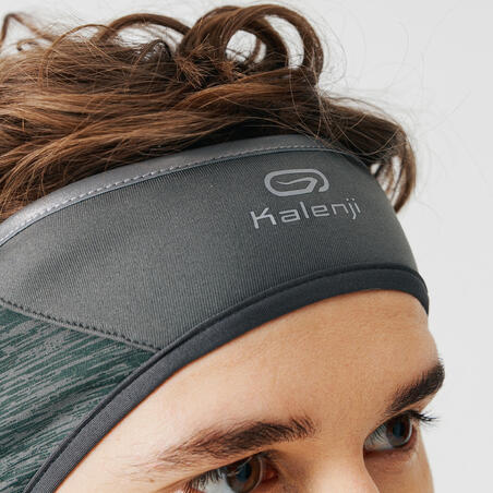 ПОВЯЗКА ДЛЯ БЕГА УТЕПЛЕННАЯ RUN WARM+ ТЕМНО-СЕРАЯ
