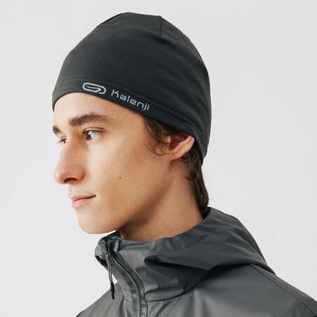 Bonnet running chaud Homme Femme - KIPRUN Warm + olive