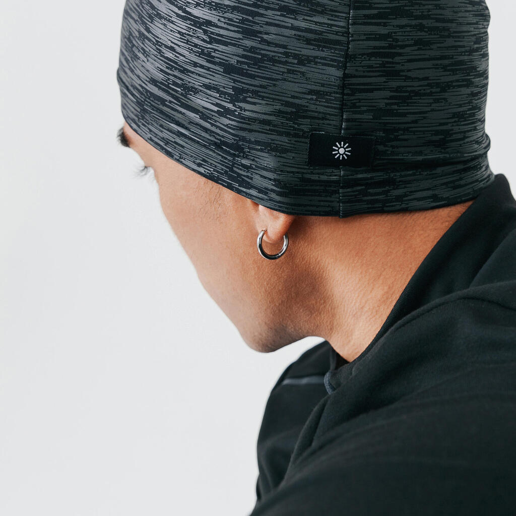 RUN WARM+ RUNNING HAT - MOTTLED BLACK