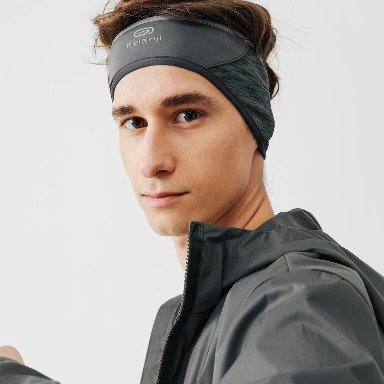 Run Warm + Running Warm Headband - Grey Khaki