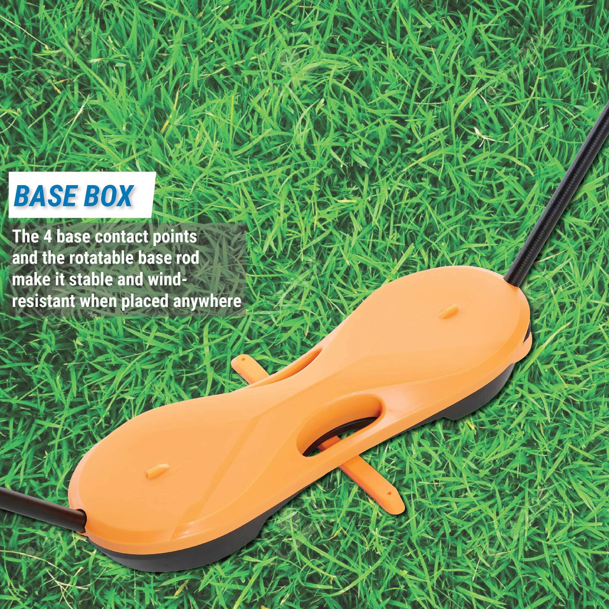 Outdoor Badminton Net 3M Orange Pop -  4
