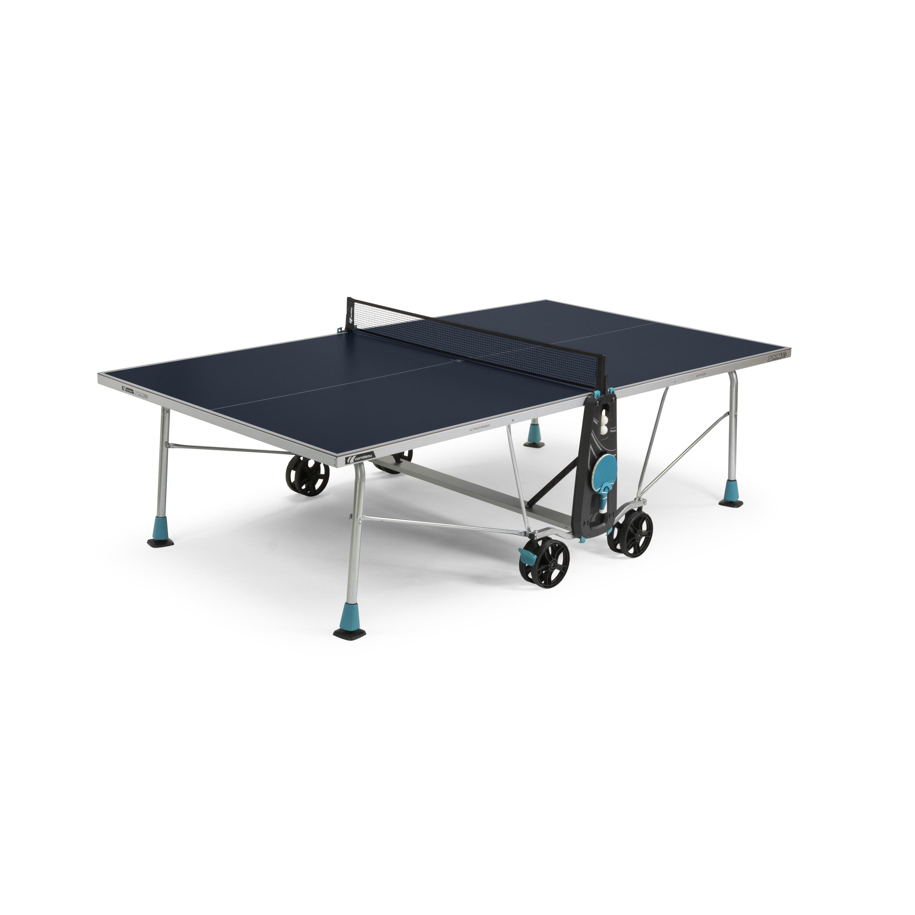 200X Sport Outdoor Table Tennis Table - Blue 1/11