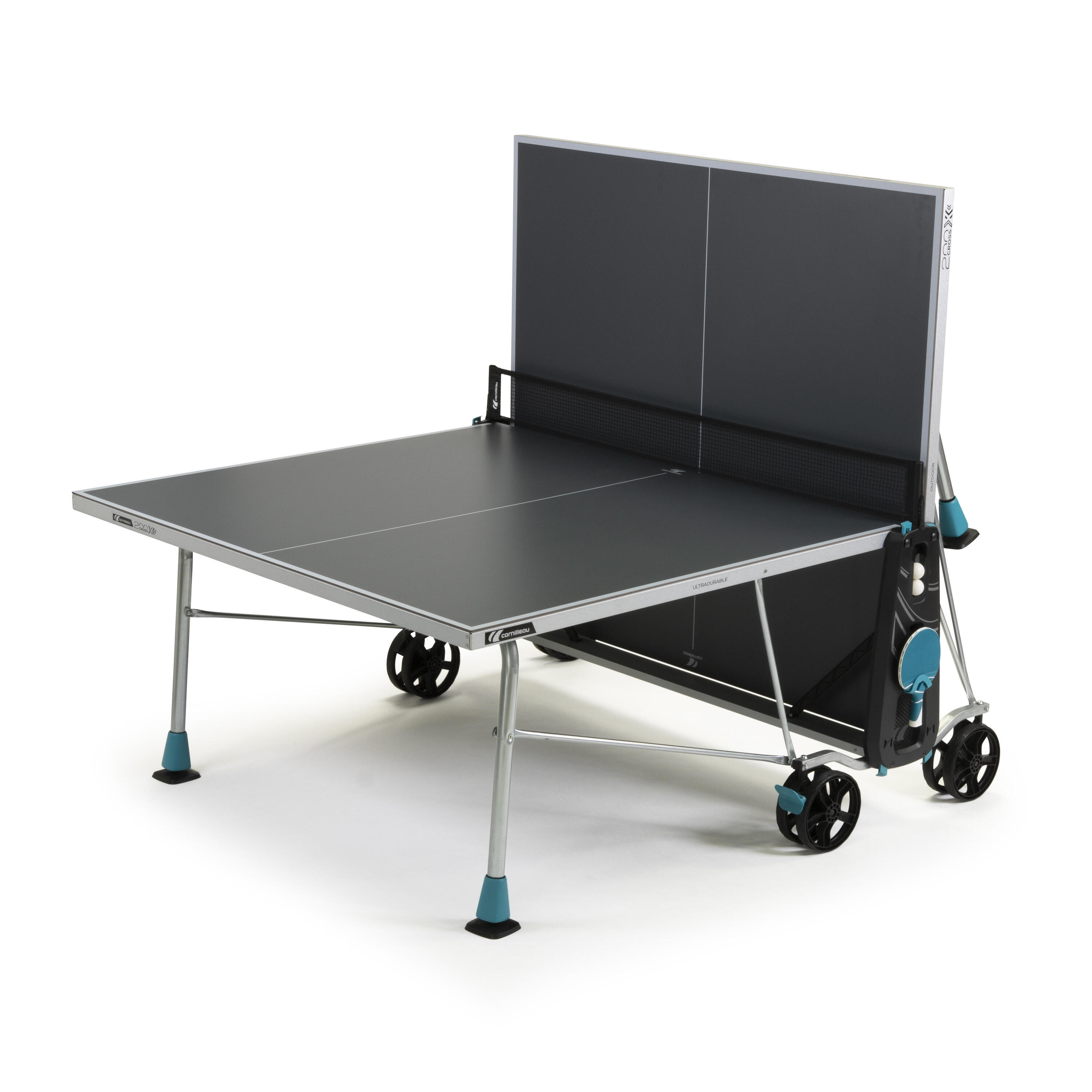 Outdoor Recreational Table Tennis Table 200X - Grey 3/10