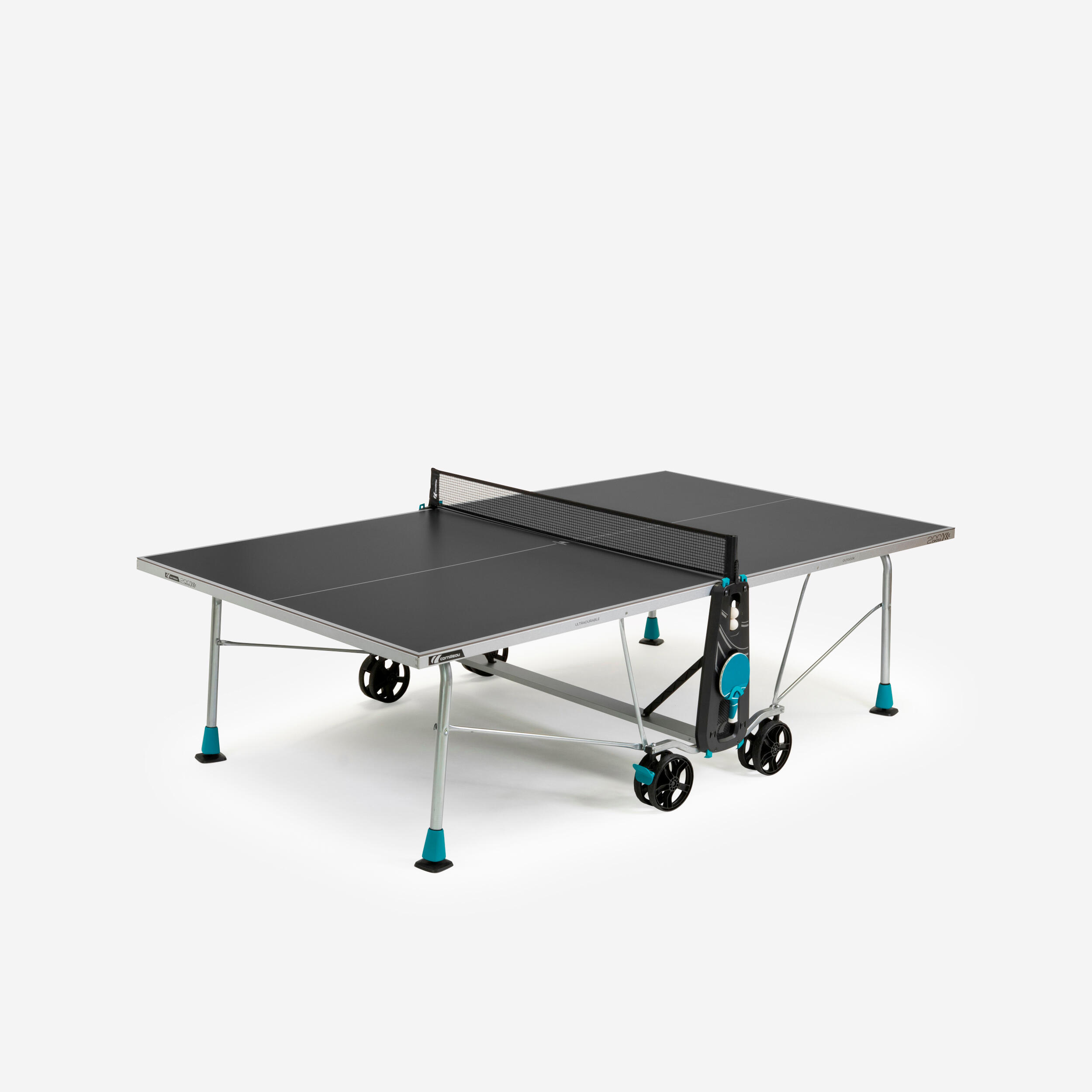 Outdoor Recreational Table Tennis Table 200X - Grey 1/10