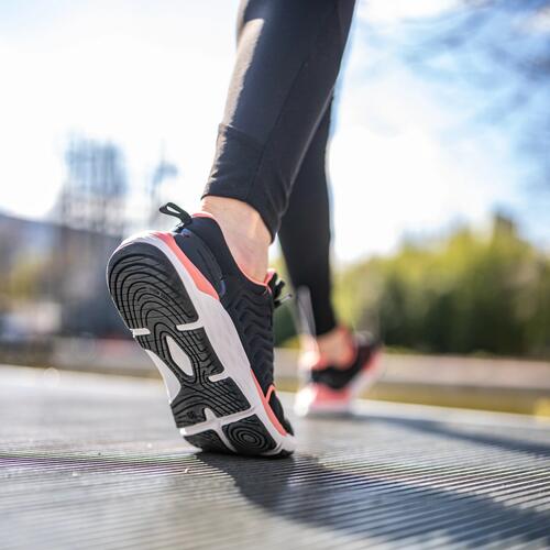 Chaussures de marche sportive femme Sportwalk Confort noir Decathlon