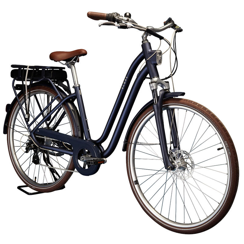 E-Bike City Bike 28 Zoll Elops 900E LF Damen dunkelblau