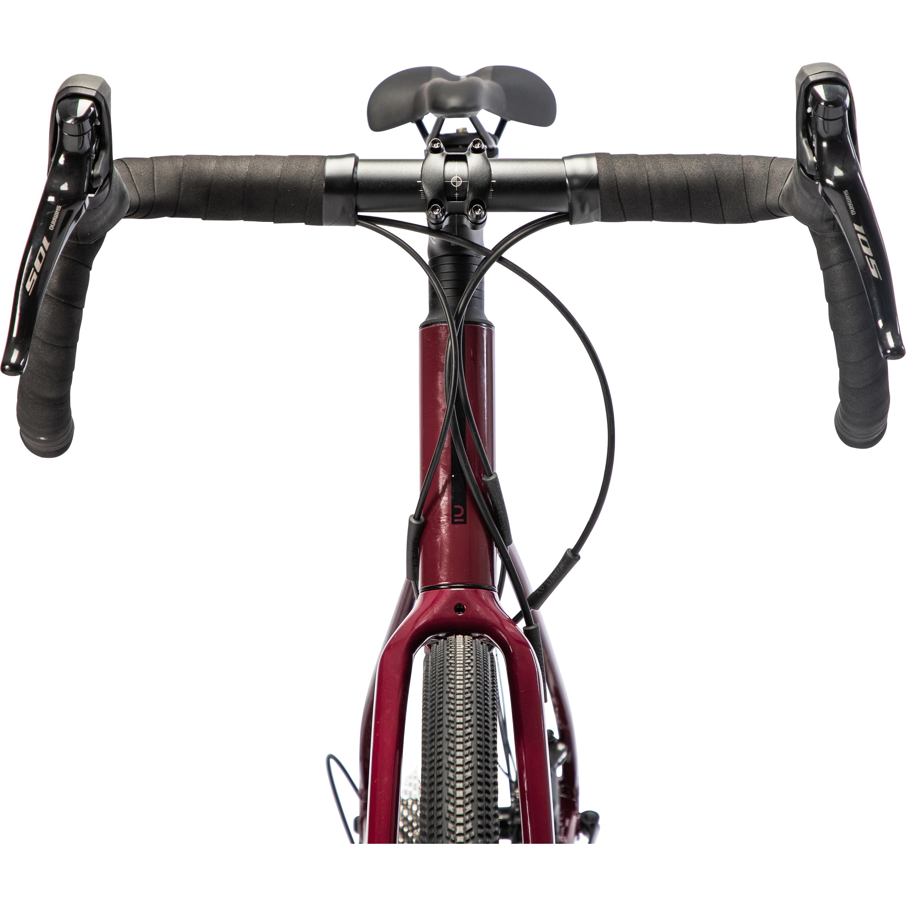 Bicicleta de gravel mujer aluminio sub compact Triban GRVL520