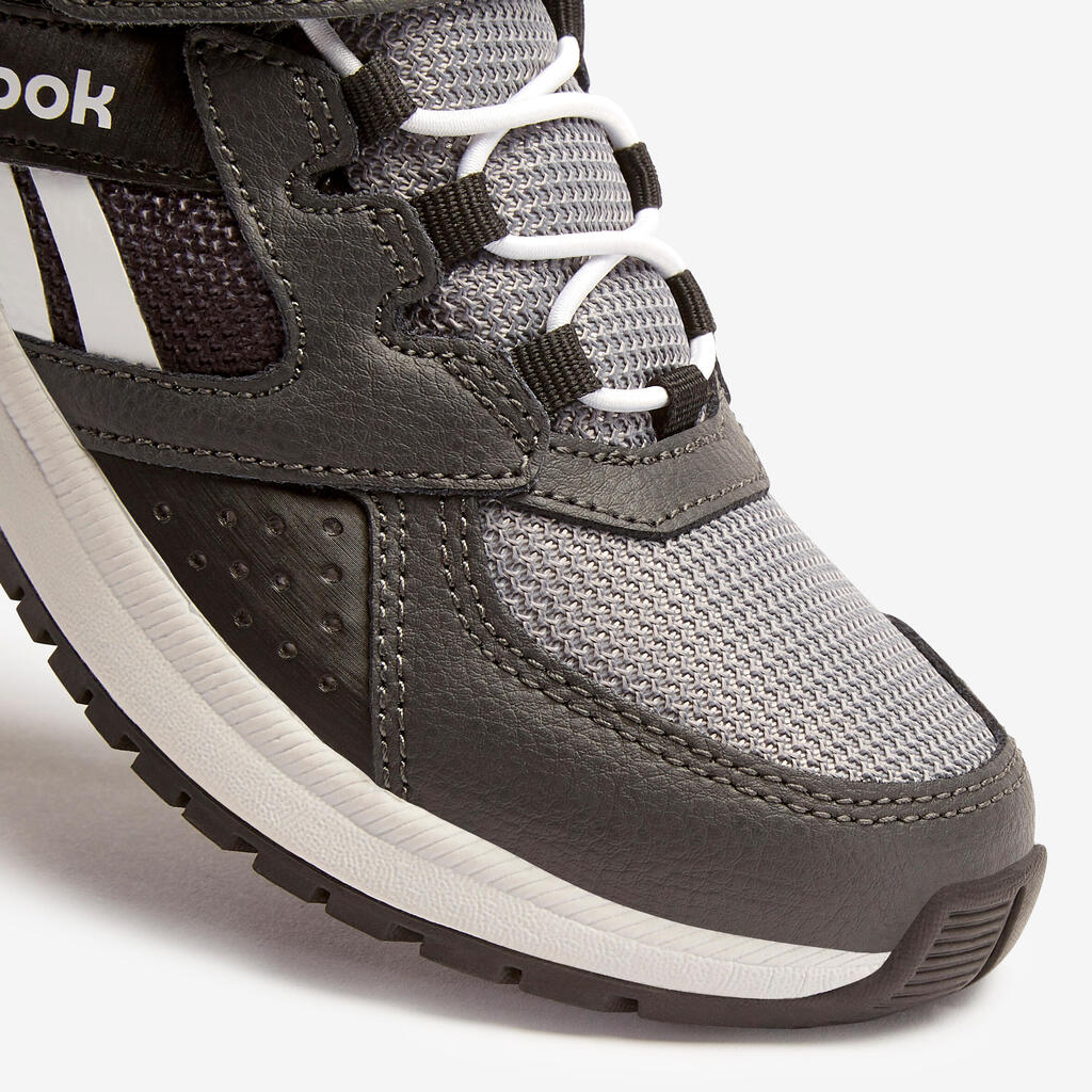 Vaikiški vaikščiojimo bateliai „Reebok Road Supreme“, juodi / pilki su lipdukais