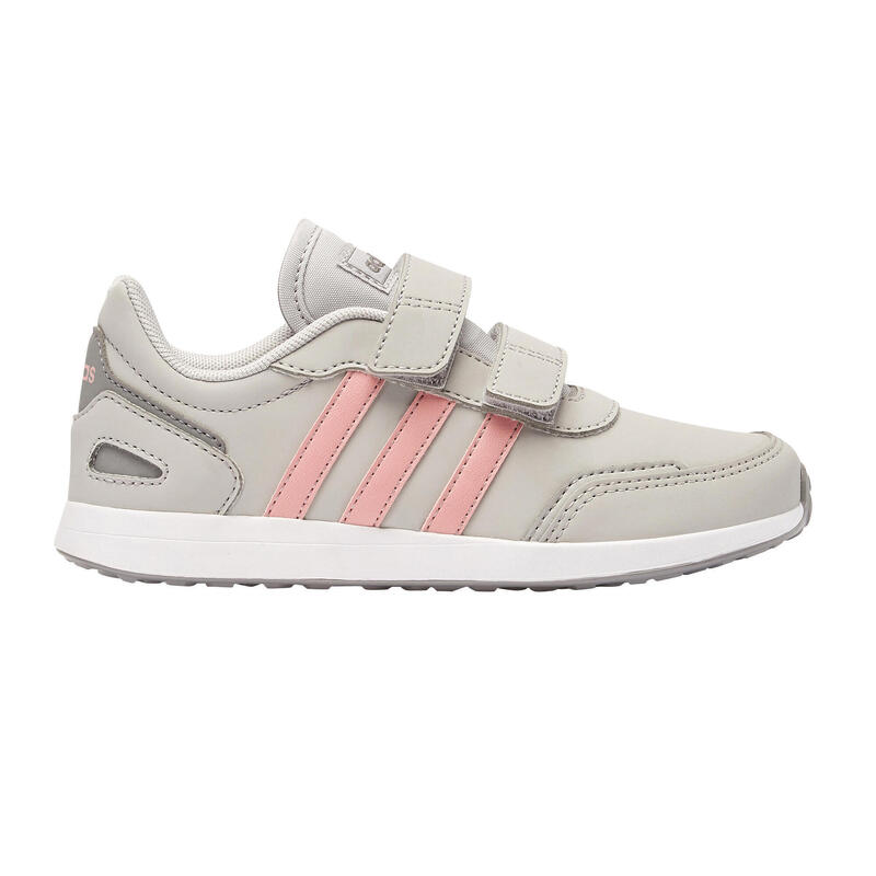 Scarpe con strap camminata bambino Adidas SWITCH grigio-rosa