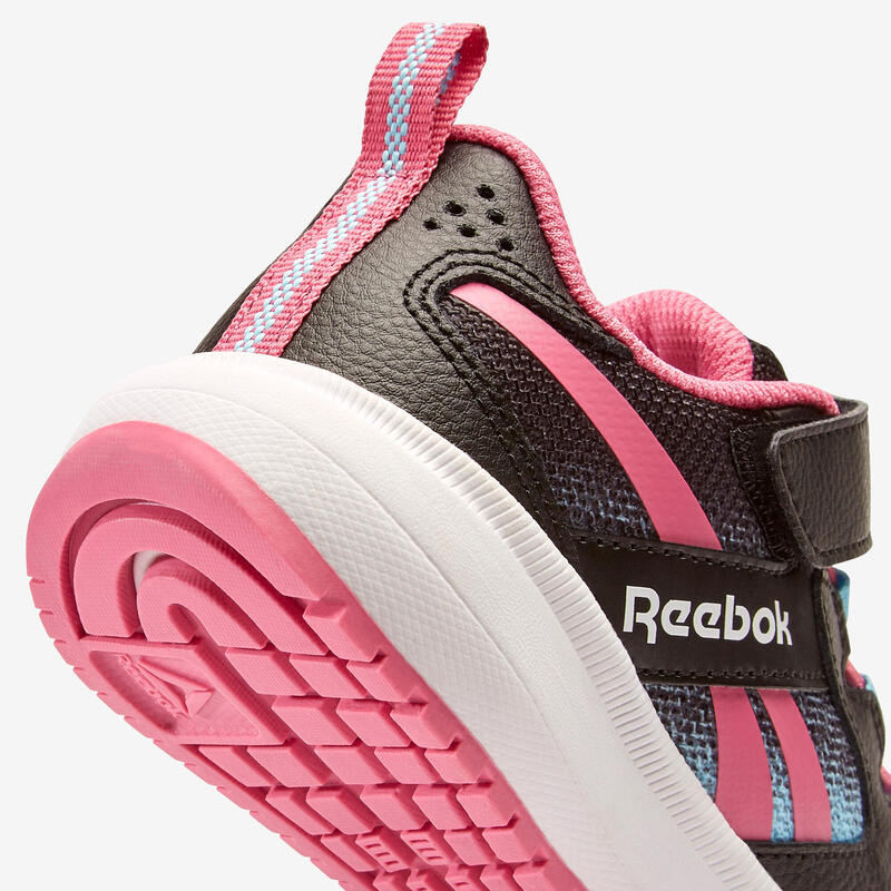 Sportschuhe Walking Klettverschluss Reebok Road Supreme Kinder schwarz/rosa