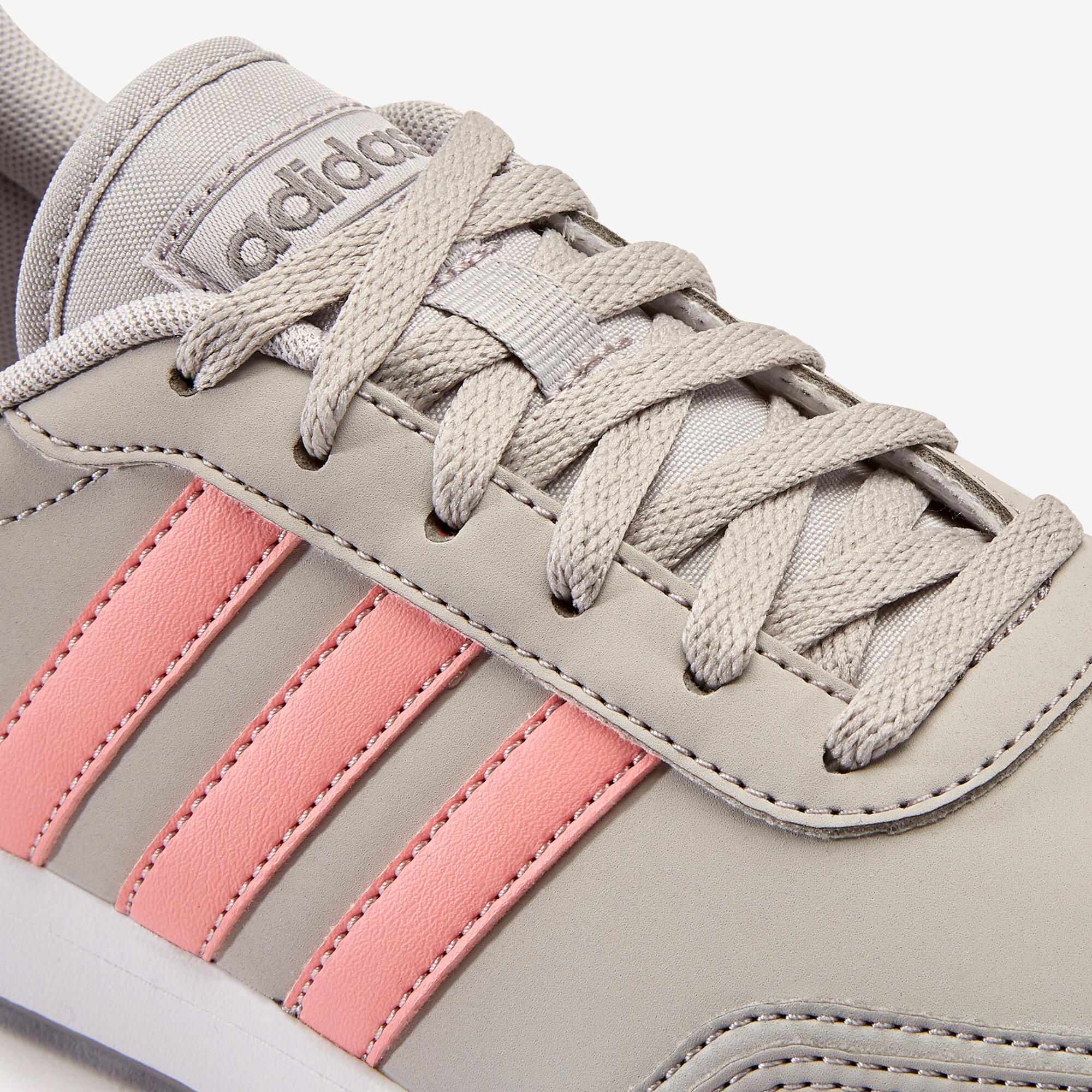 Children's lace-up sneakers - ADIDAS SWITCH grey/pink