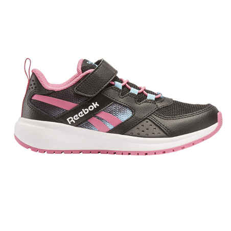 Črni in rožnati čevlji za aktivno hojo REEBOK ROAD SUPREME za otroke