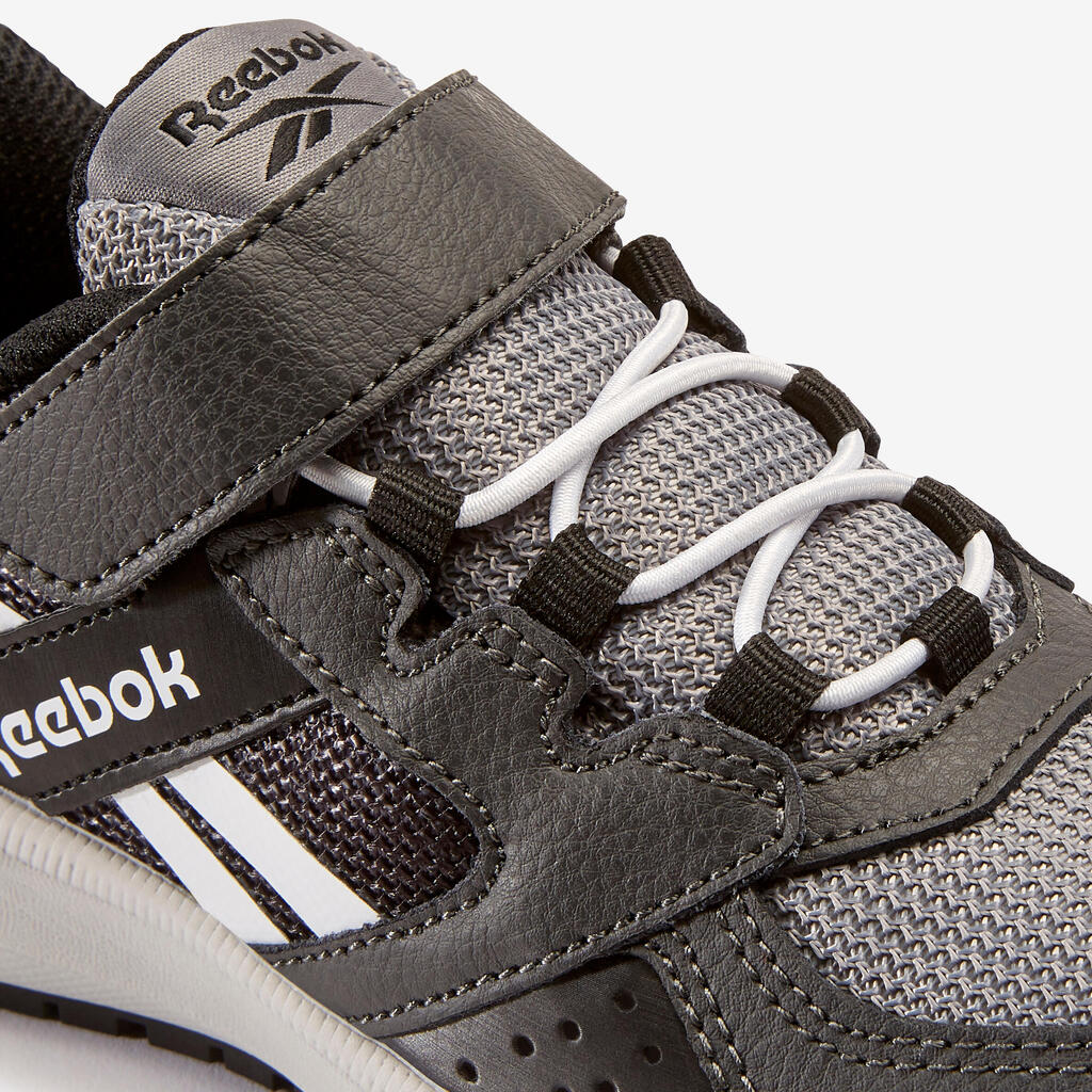 Reebok Road Supreme kid's walking shoes black/grey velcro