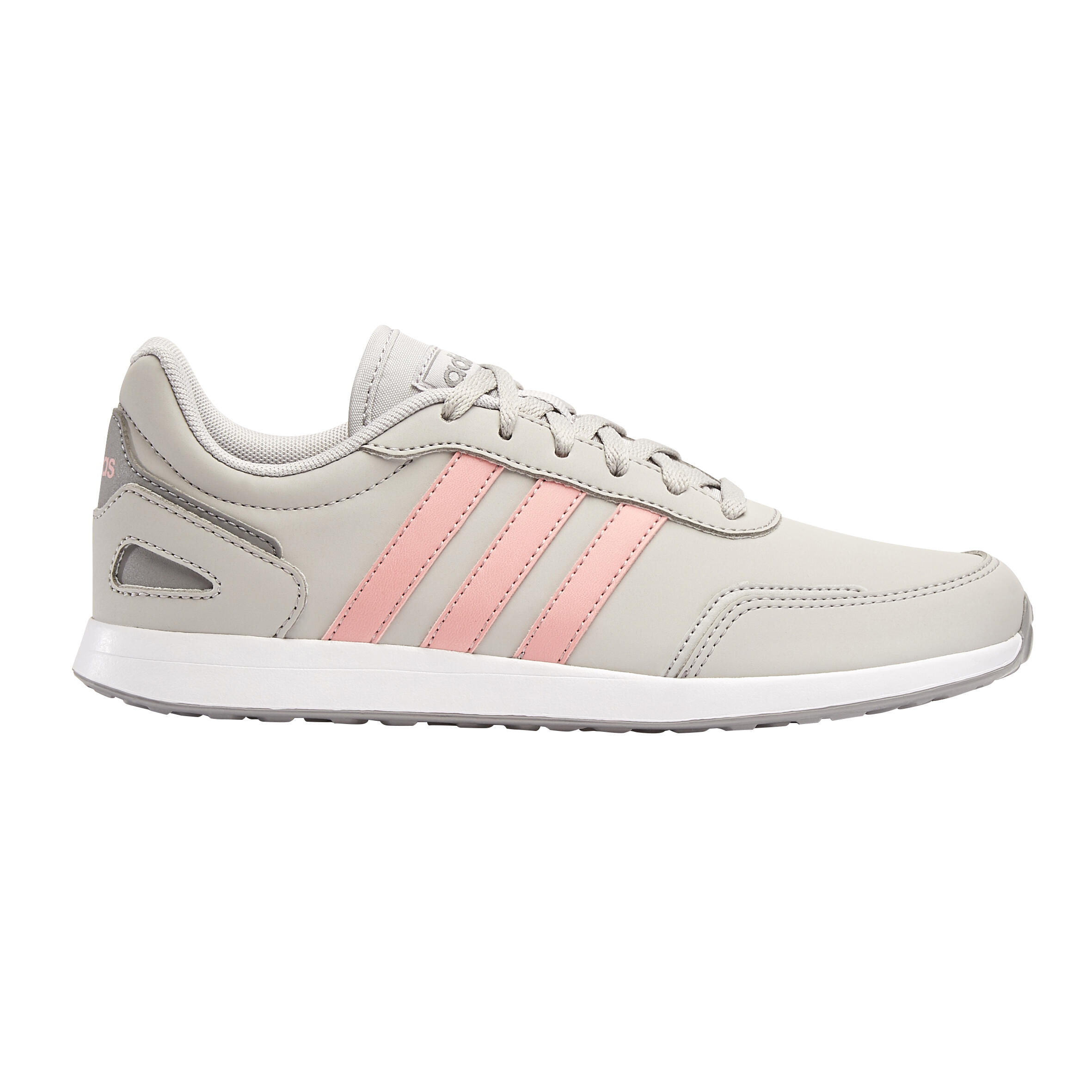 Children's lace-up sneakers - ADIDAS SWITCH grey/pink