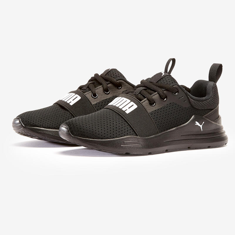 Baskets à lacets enfant - PUMA WIRED noir KID