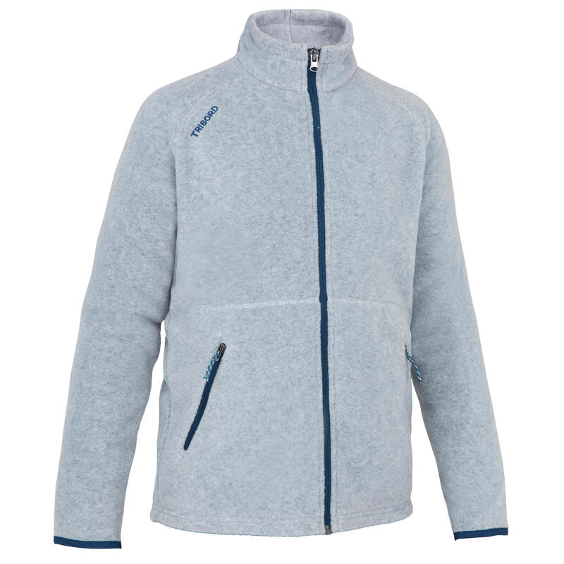 Kids warm fleece sailing jacket 100 - Grey