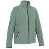 Kids warm fleece sailing jacket 100 - khaki