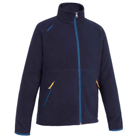 Kids warm fleece sailing jacket 100 - Navy blue