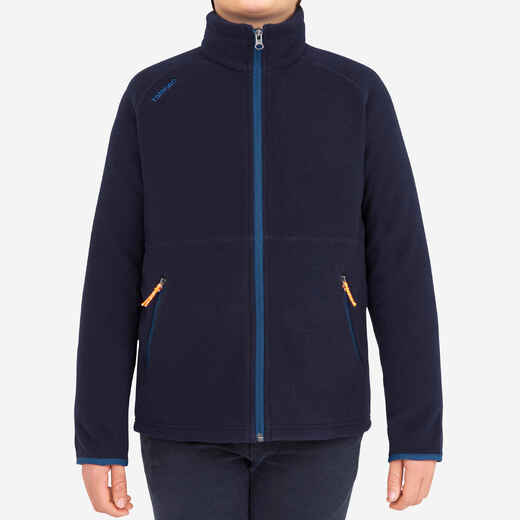 
      Kids warm eco-design fleece sailing jacket 100 - Navy blue
  