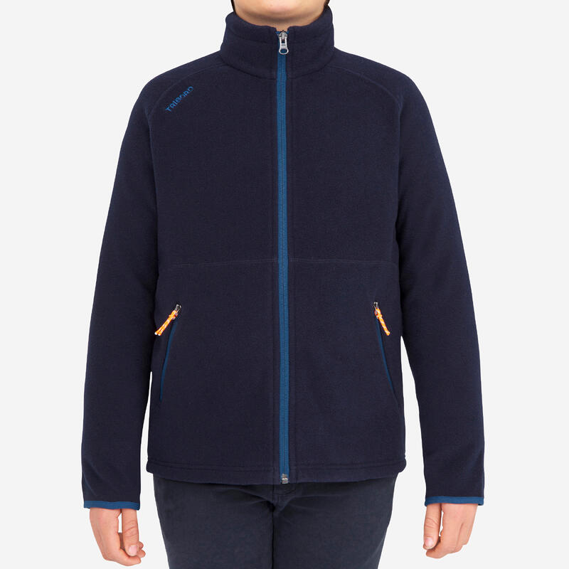 Warme fleece voor zeilen kinderen Sailing 100 marineblauw