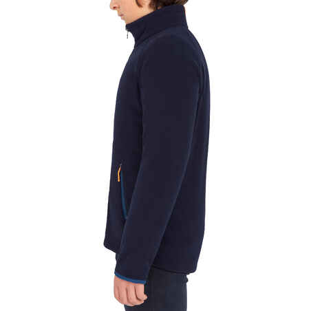 Kids warm fleece sailing jacket 100 - Navy blue