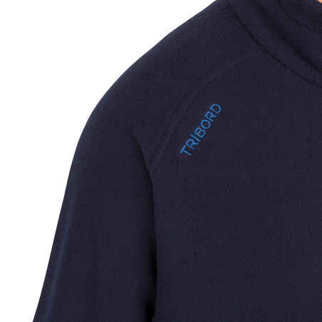 Kids warm fleece sailing jacket 100 - Navy blue