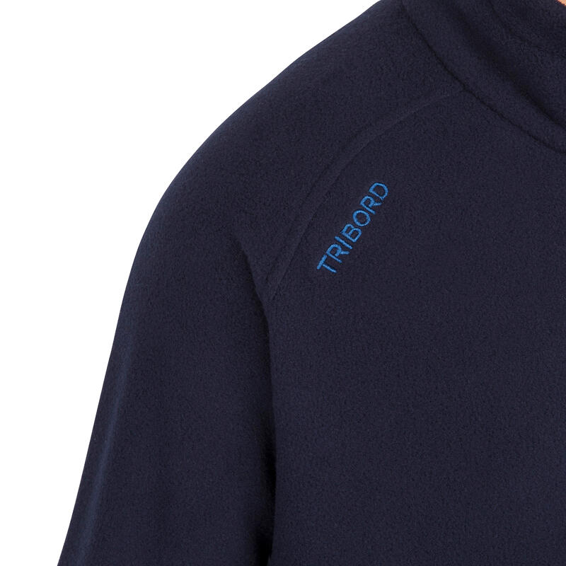 Warme fleece voor zeilen kinderen Sailing 100 marineblauw