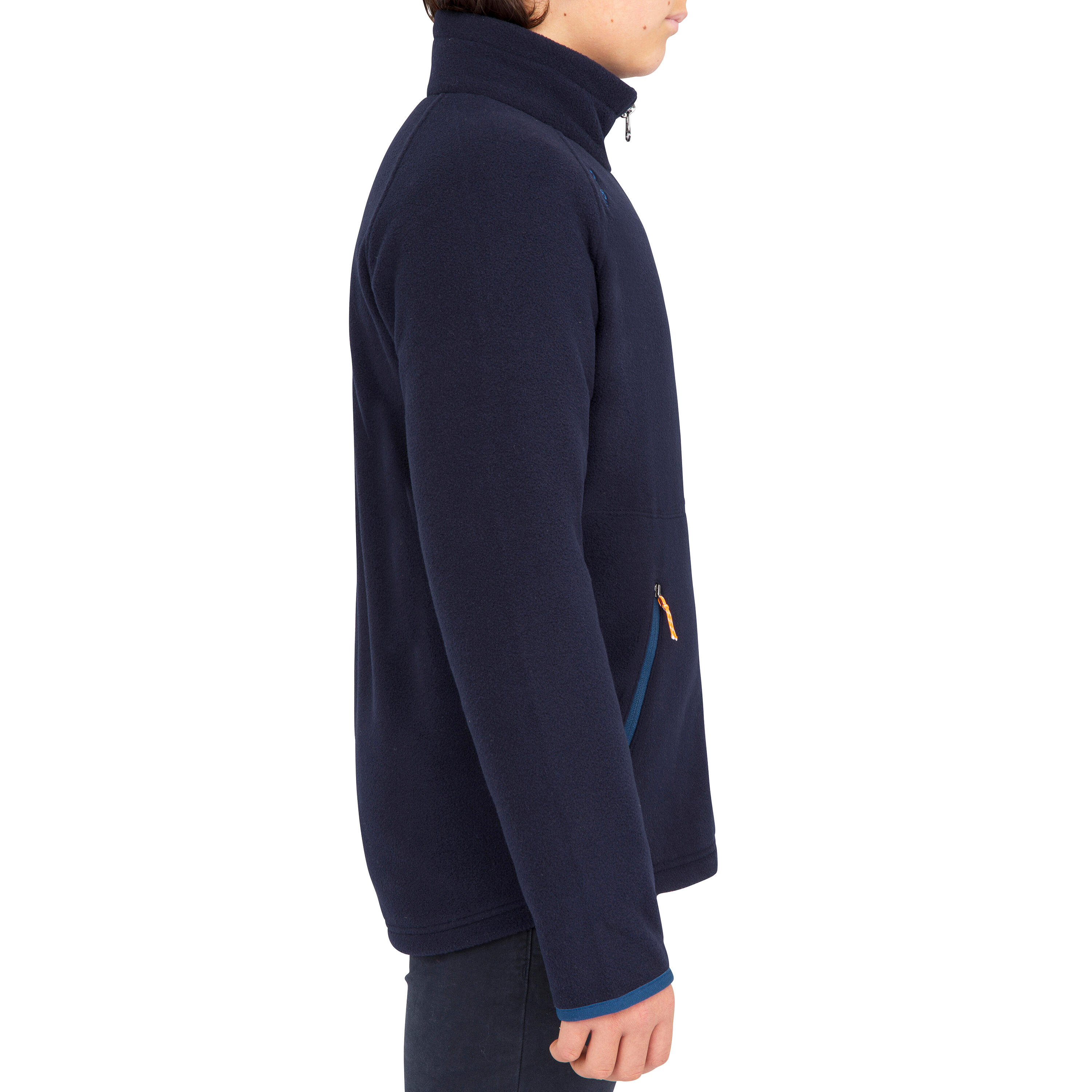 Kids warm fleece sailing jacket 100 - Navy blue 3/9