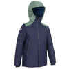 Kids sailing jacket warm and waterproof Sailing 100 blue khaki