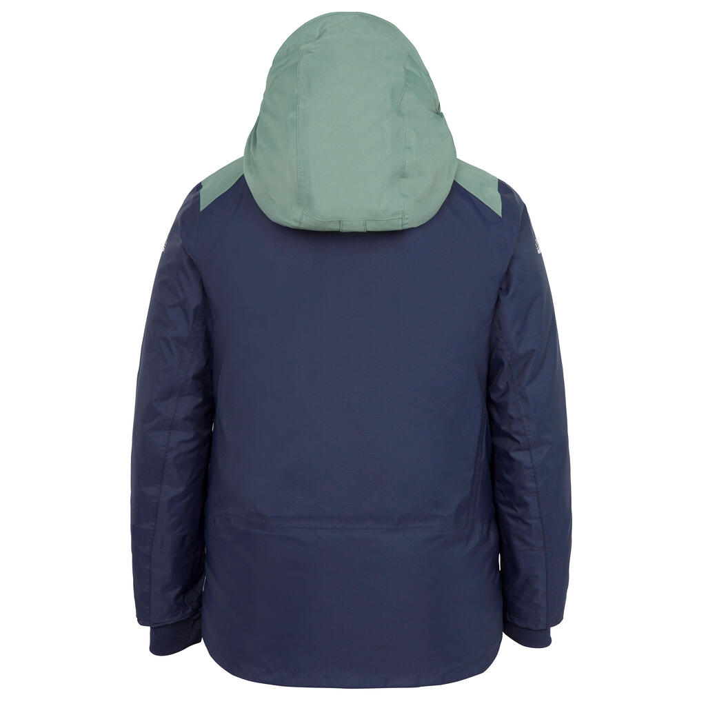 Segeljacke Kinder 100 winter warm wasserdicht blau/rosa