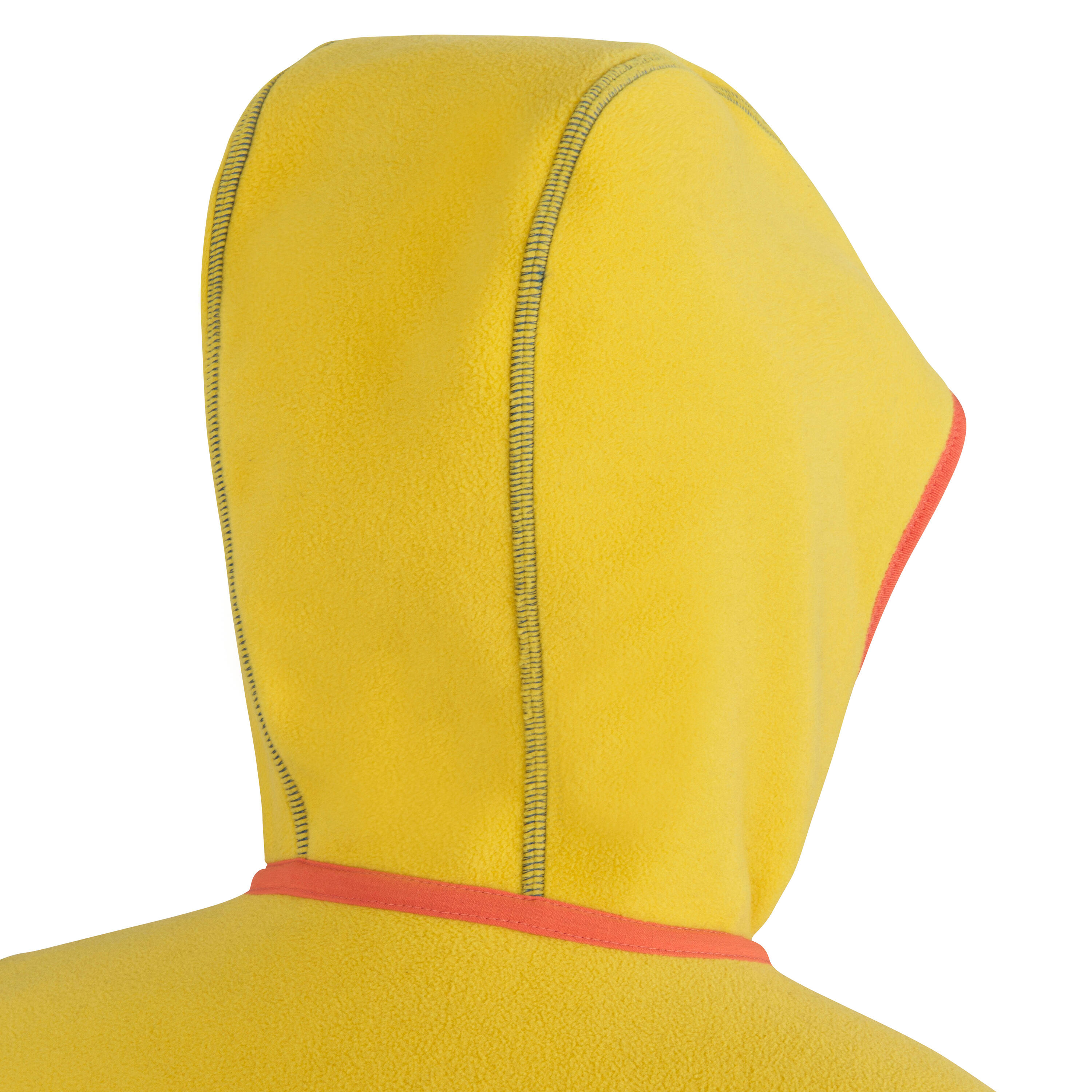 Kids' warm reversible sailing fleece 500 - Yellow/blue/red 8/13