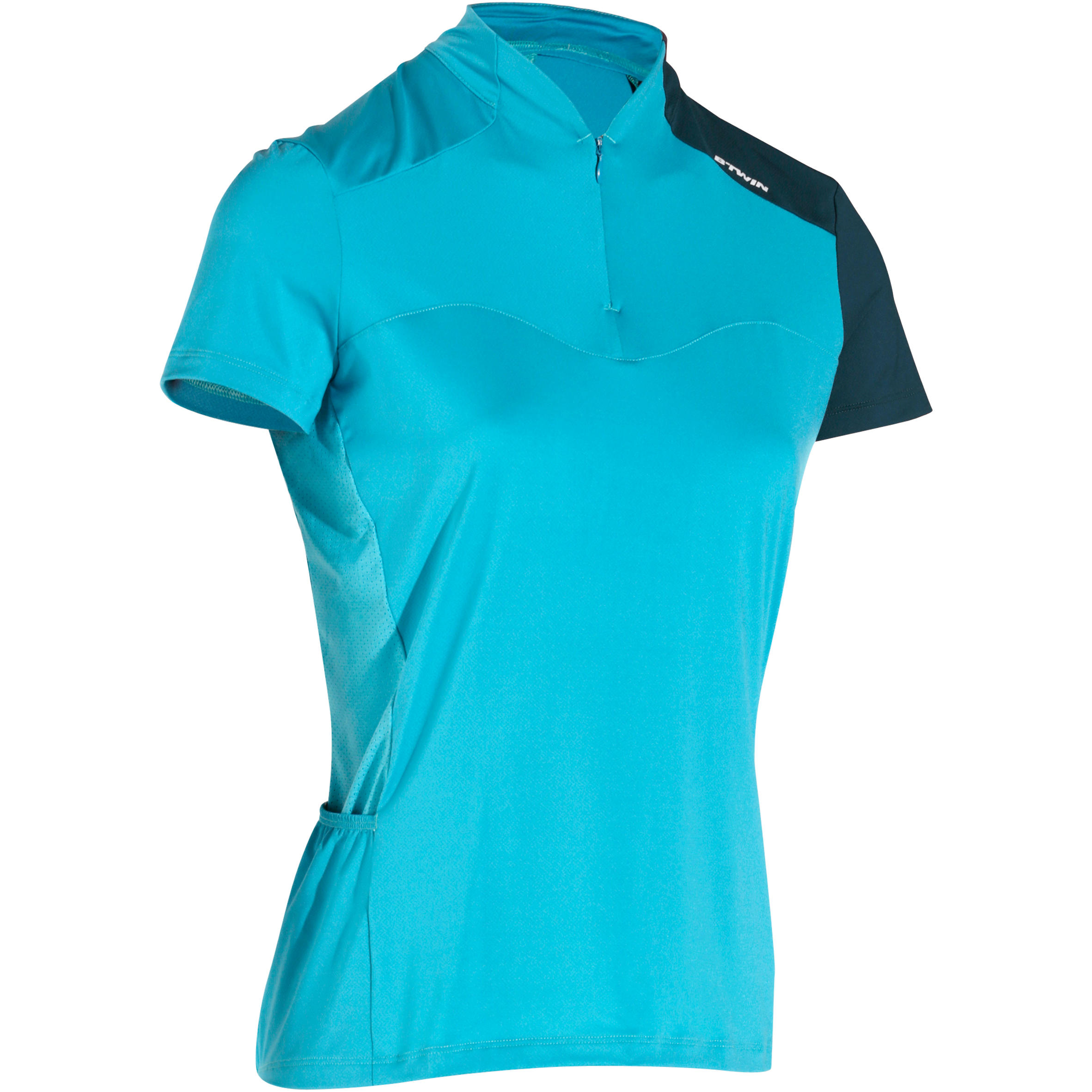 TRIBAN 500 Women's Short Sleeve Cycling Jersey - Blue