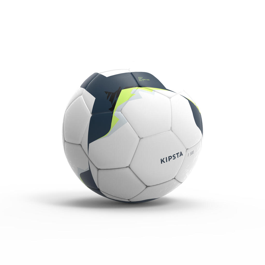 כדורגל היברידי FIFA Basic F500 מידה 5 - לבן/ צהוב