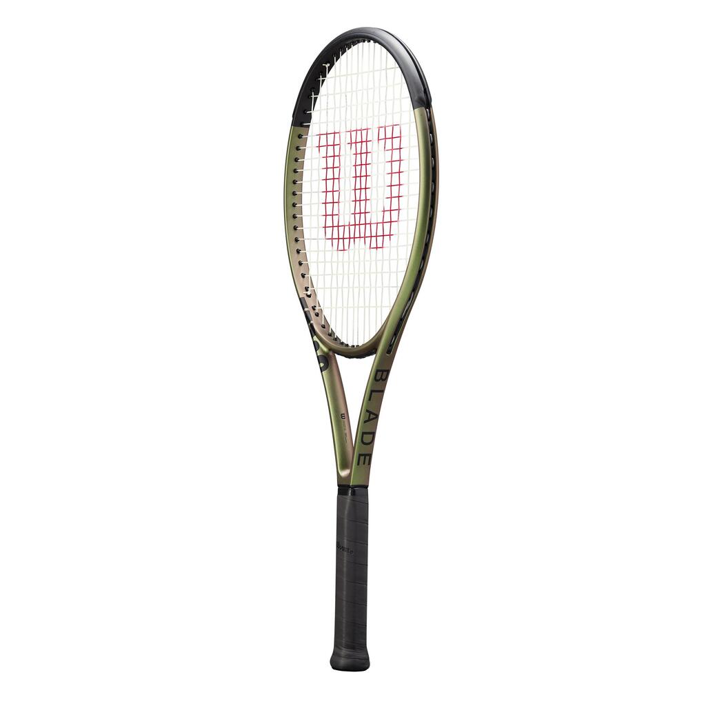 Adult Tennis Racket Blade 100 V8 300g Unstrung - Green