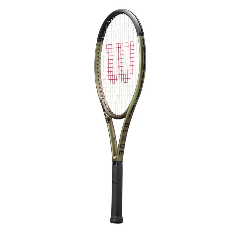 Rachetă Neracordată Tenis BLADE 100 V8 300g Verde Adulți