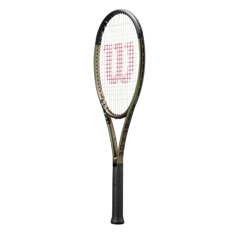 Racchetta tennis adulto Wilson BLADE 98 V8 16x19 305g non incordata verde