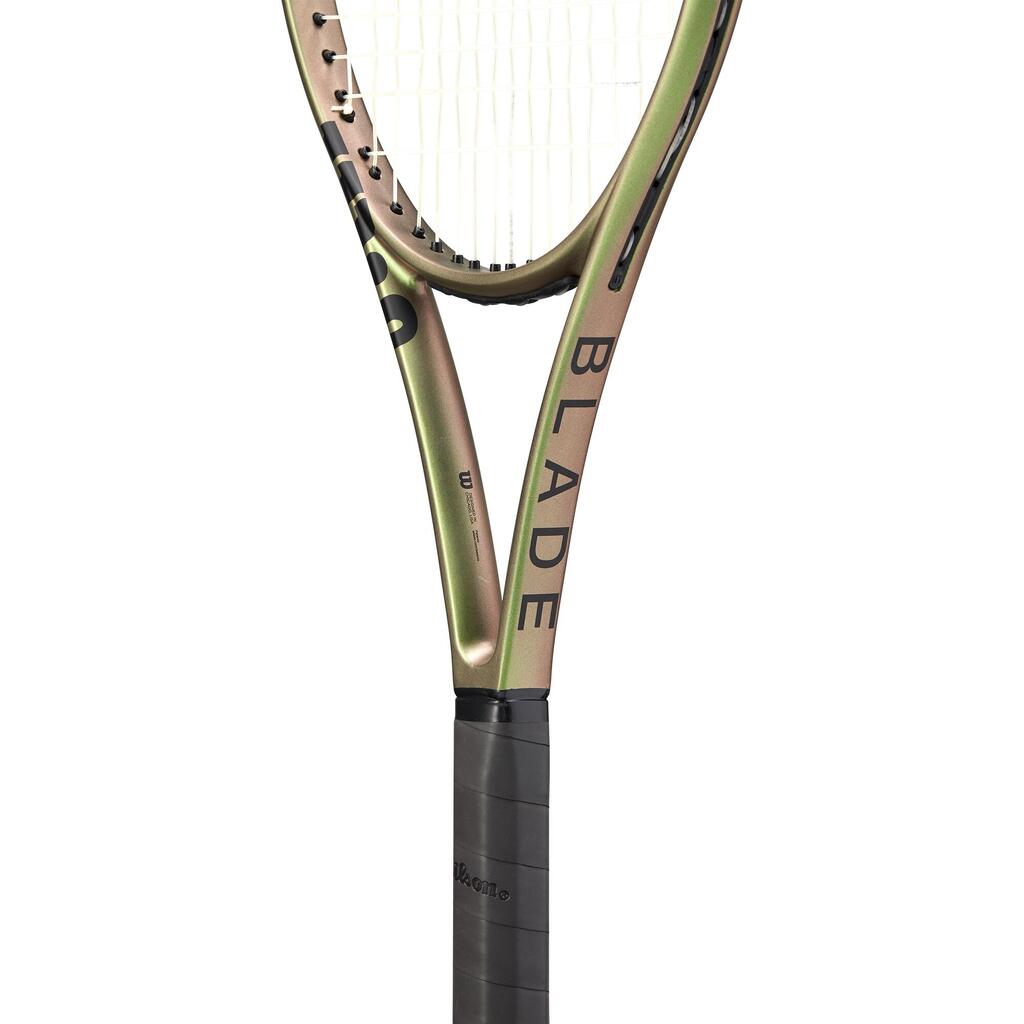 Adult Tennis Racket Blade 100 V8 300g Unstrung - Green