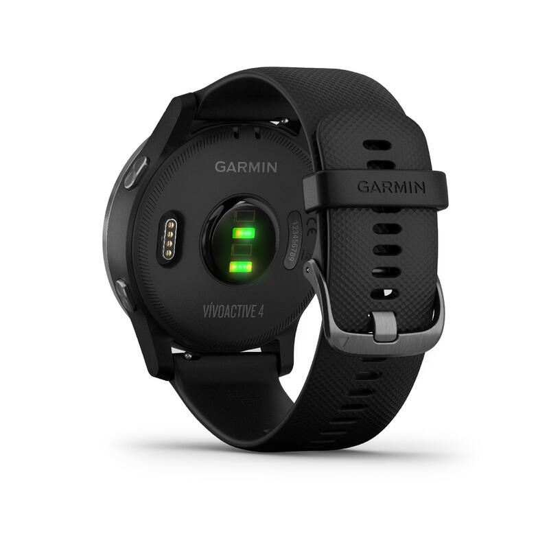 GPS-es okosóra Vivoactive 4, fekete, szürke csattal