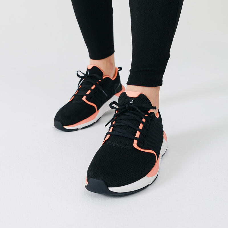 Zapatillas caminar Mujer Sportwalk Confort negro